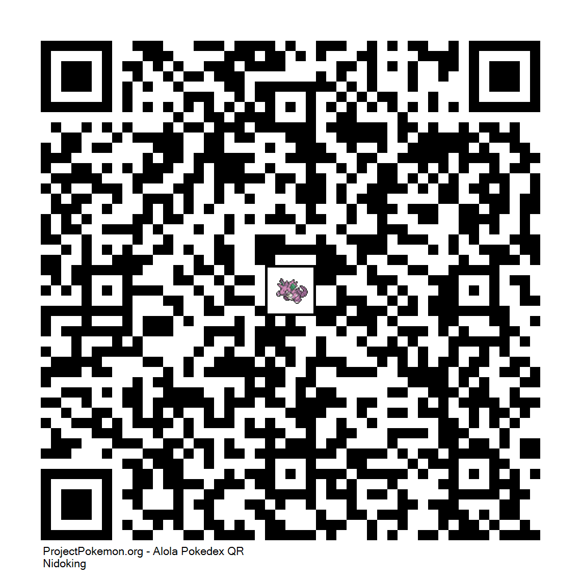 Cdigo QR de Nidoking